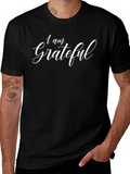 Grateful Black T-Shirt - Inspiring & Stylish