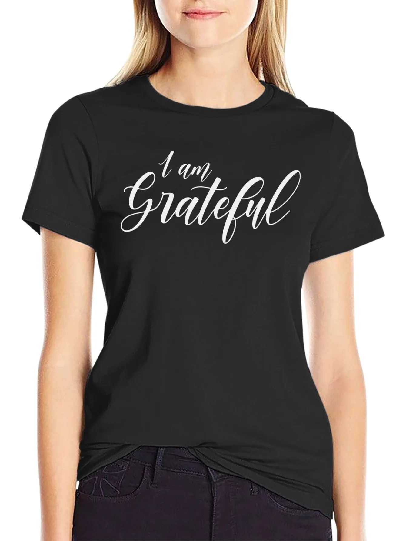 Grateful Black T-Shirt - Inspiring & Stylish
