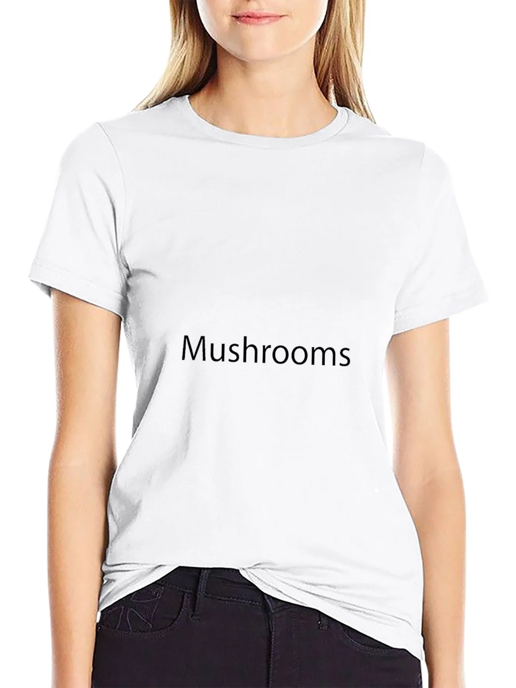 Black Mushrooms Graphic Tee
