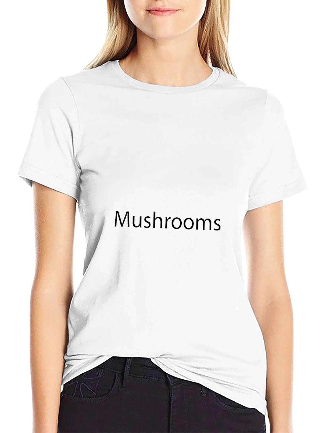 Black Mushrooms Graphic Tee