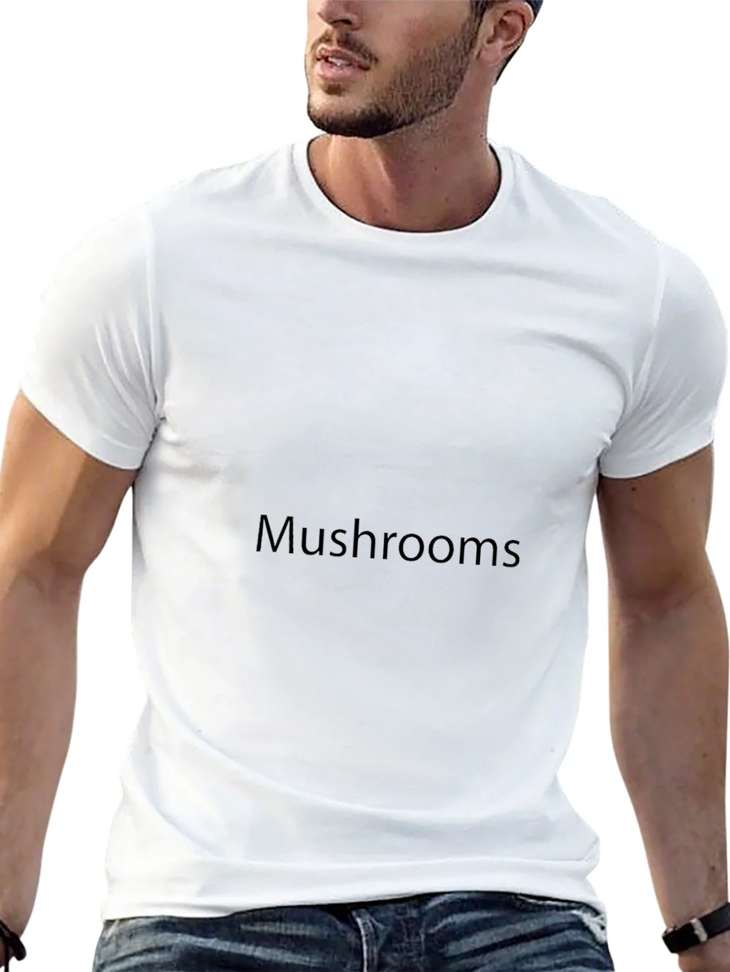 Black Mushrooms Graphic Tee