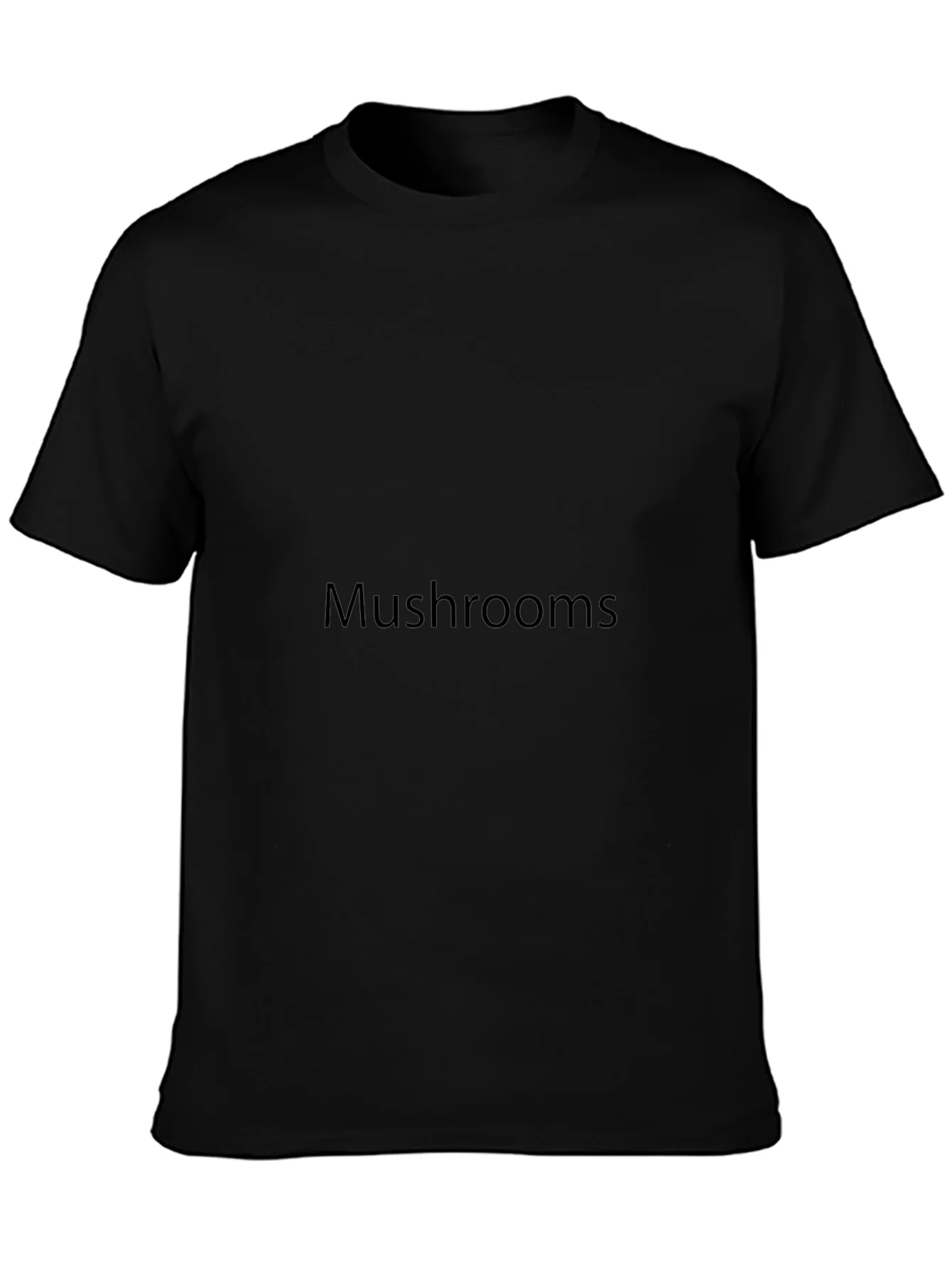 Black Mushrooms Graphic Tee