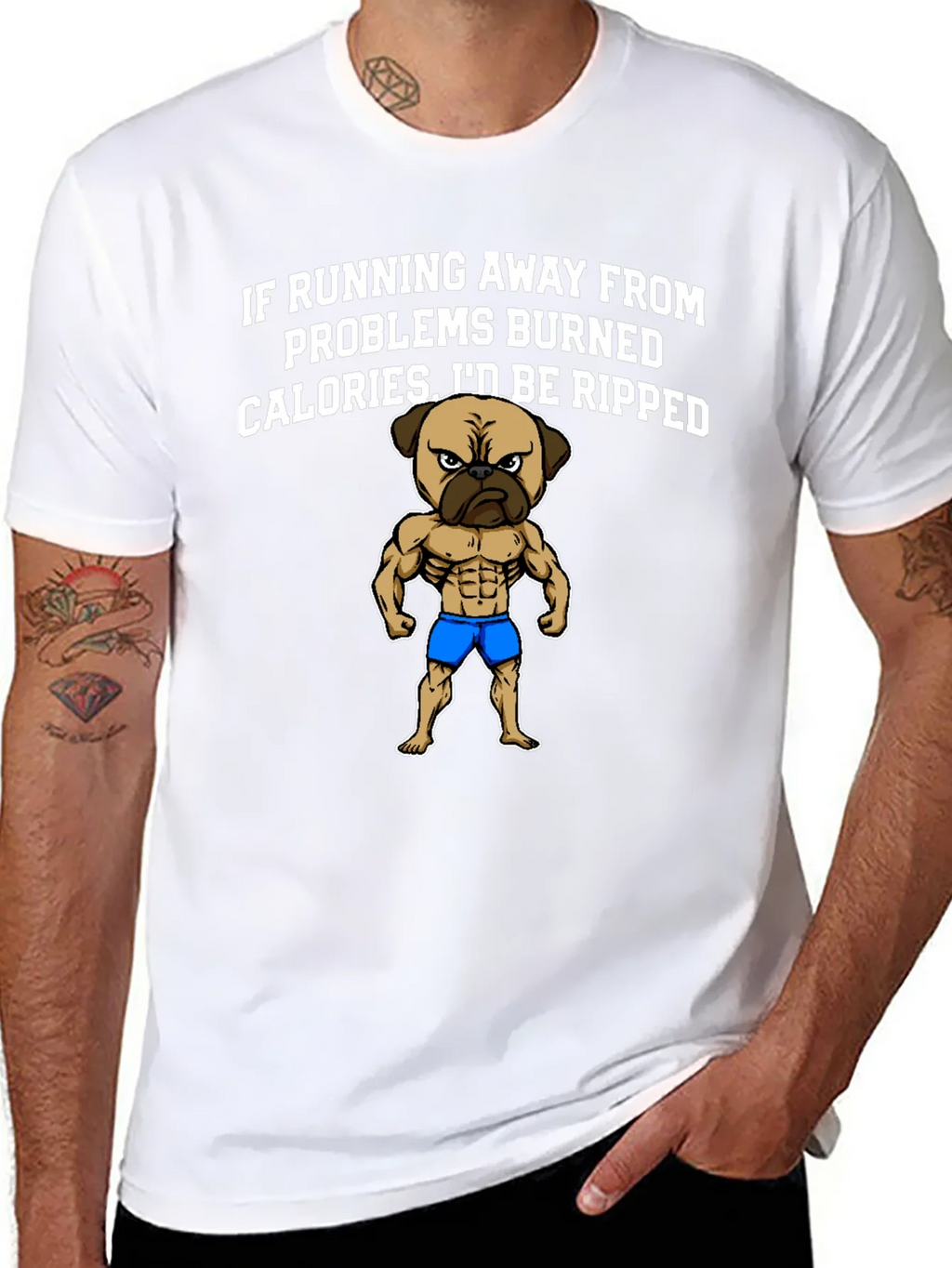 Funny Pug Workout T-Shirt