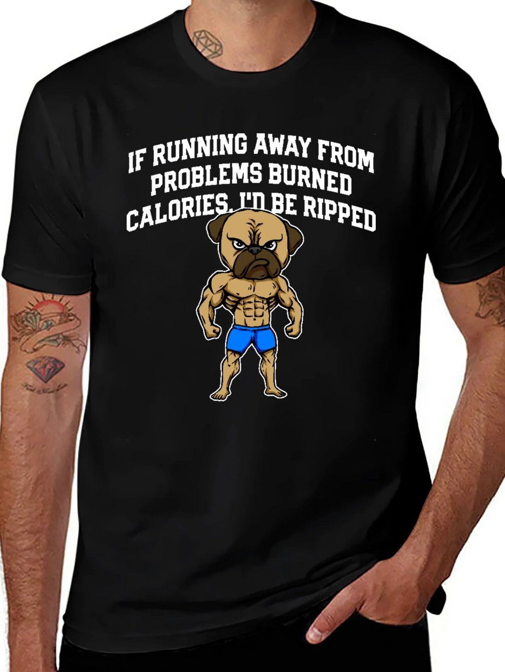 Funny Pug Workout T-Shirt