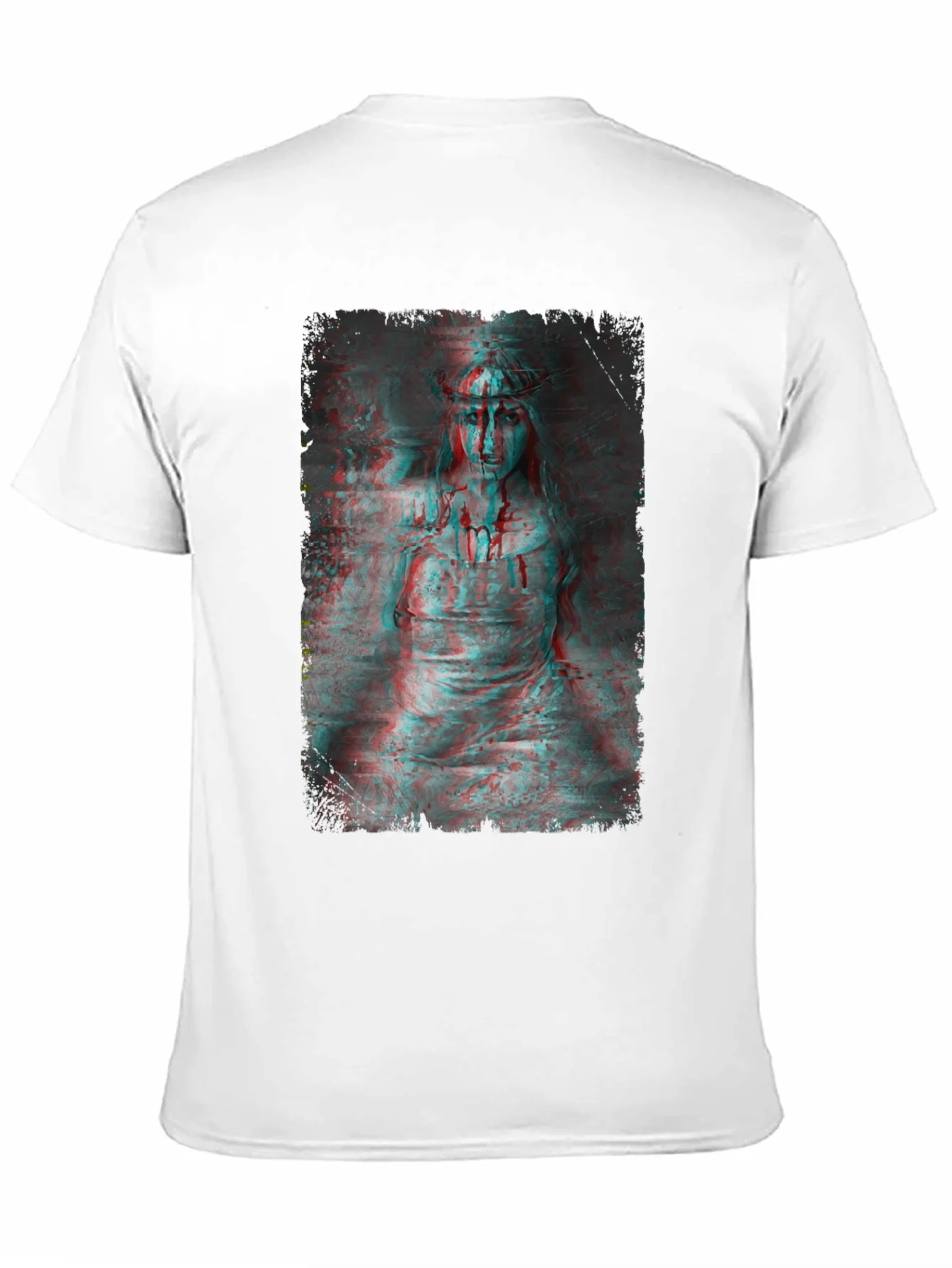 Gothic Horror 3D Graphic Print Black T-Shirt