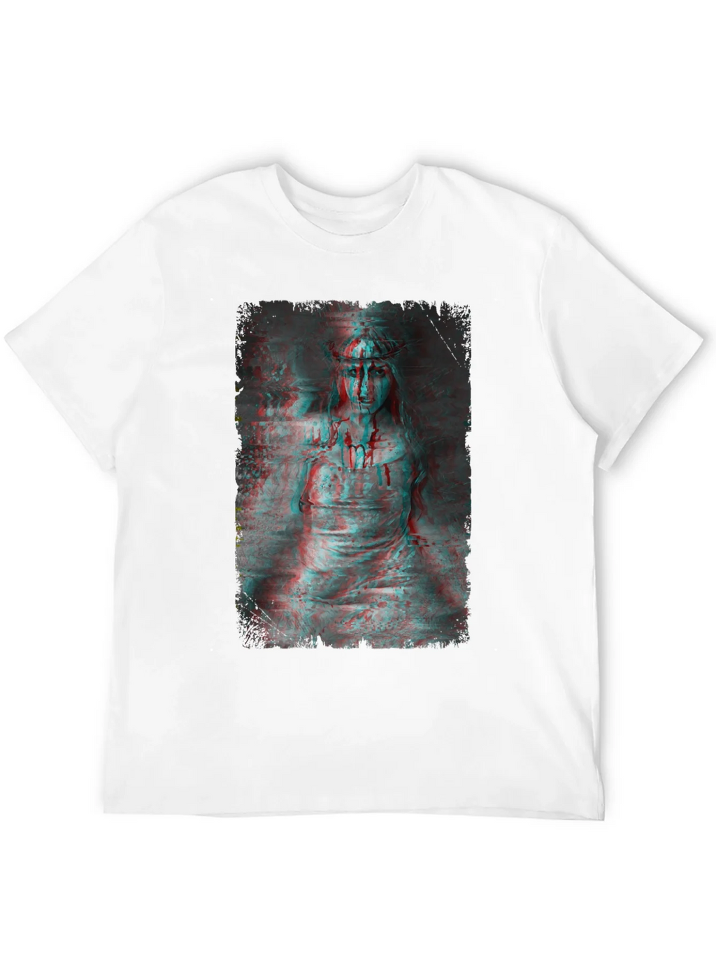 Gothic Horror 3D Graphic Print Black T-Shirt