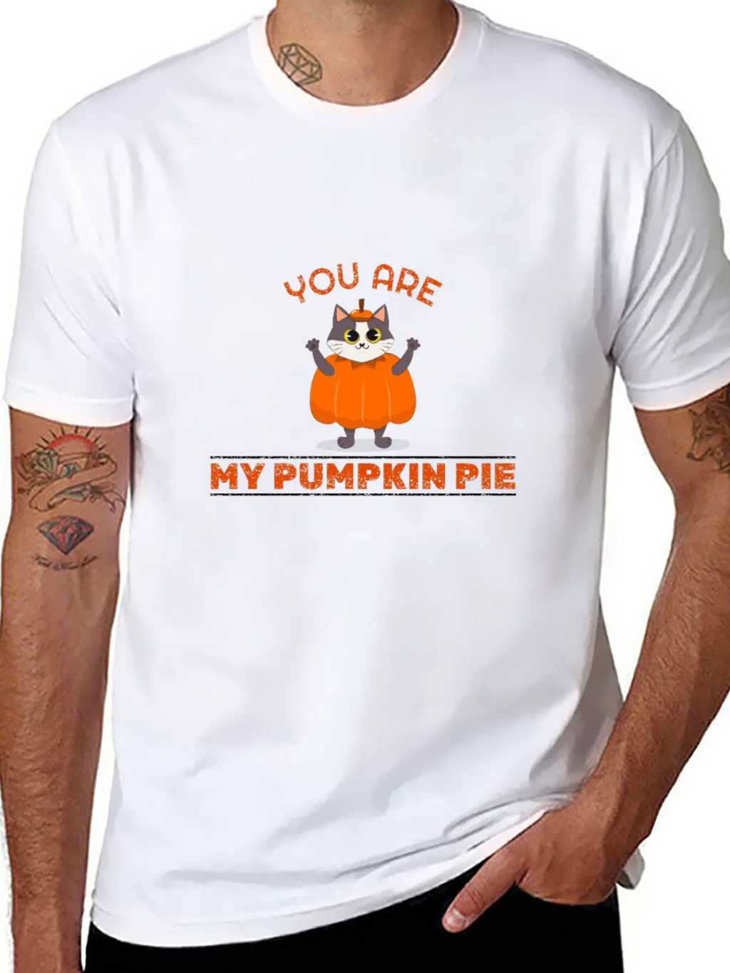 You are My Pumpkin Pie Cat Graphic T-Shirt