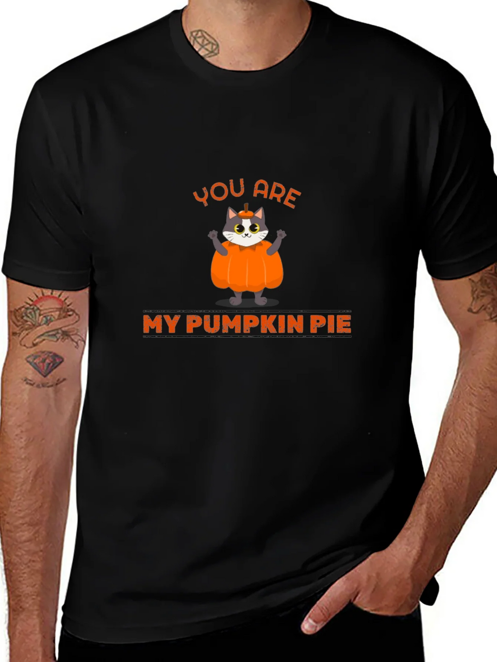 You are My Pumpkin Pie Cat Graphic T-Shirt