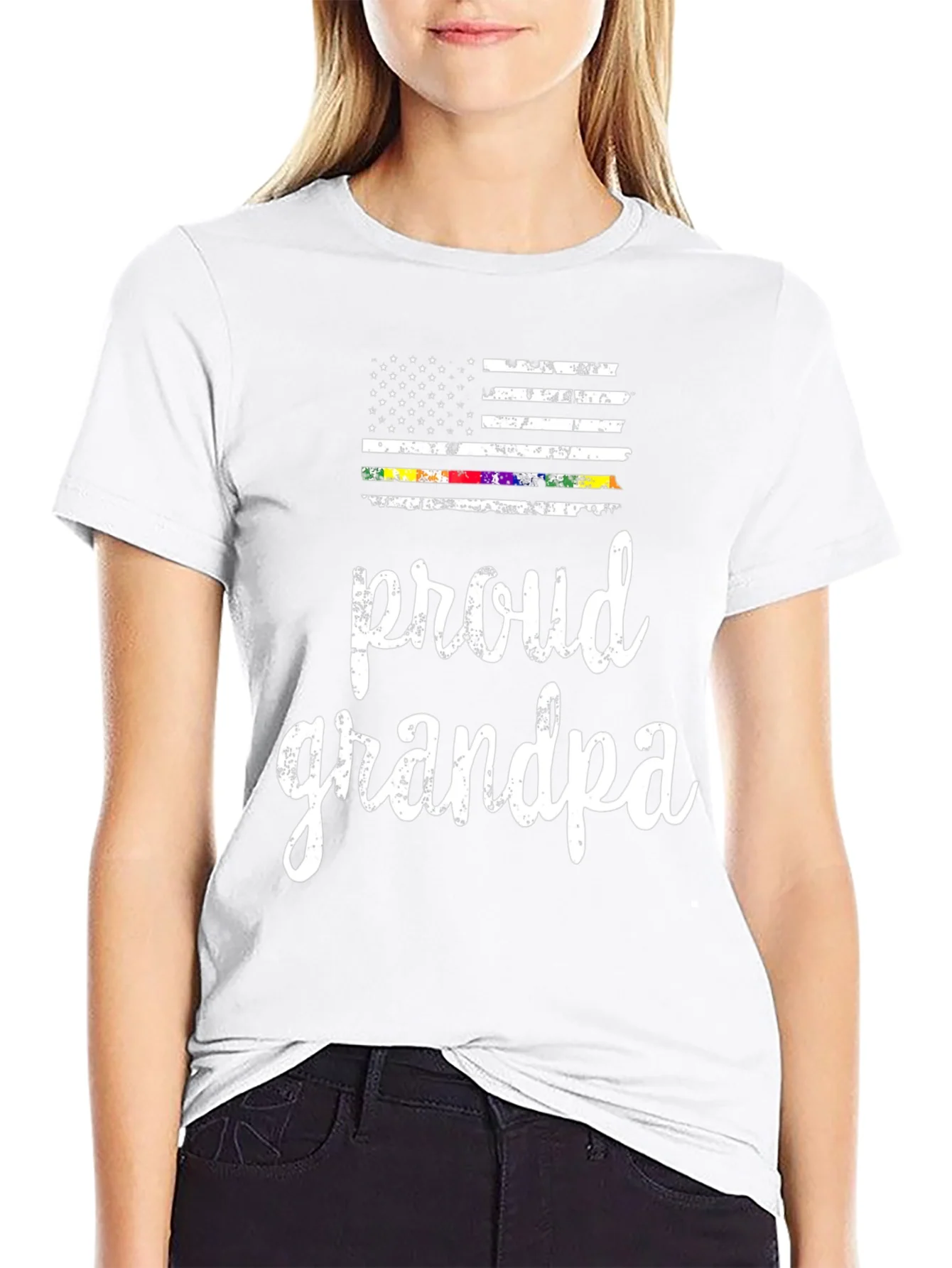 Proud Grandpa Flag T-Shirt