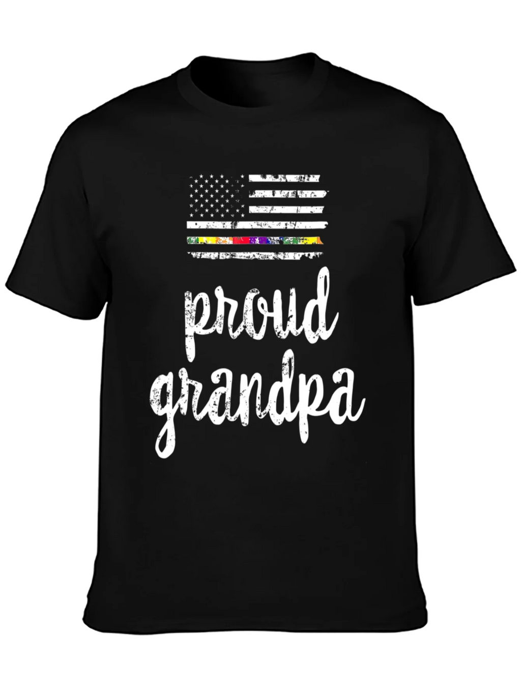 Proud Grandpa Flag T-Shirt