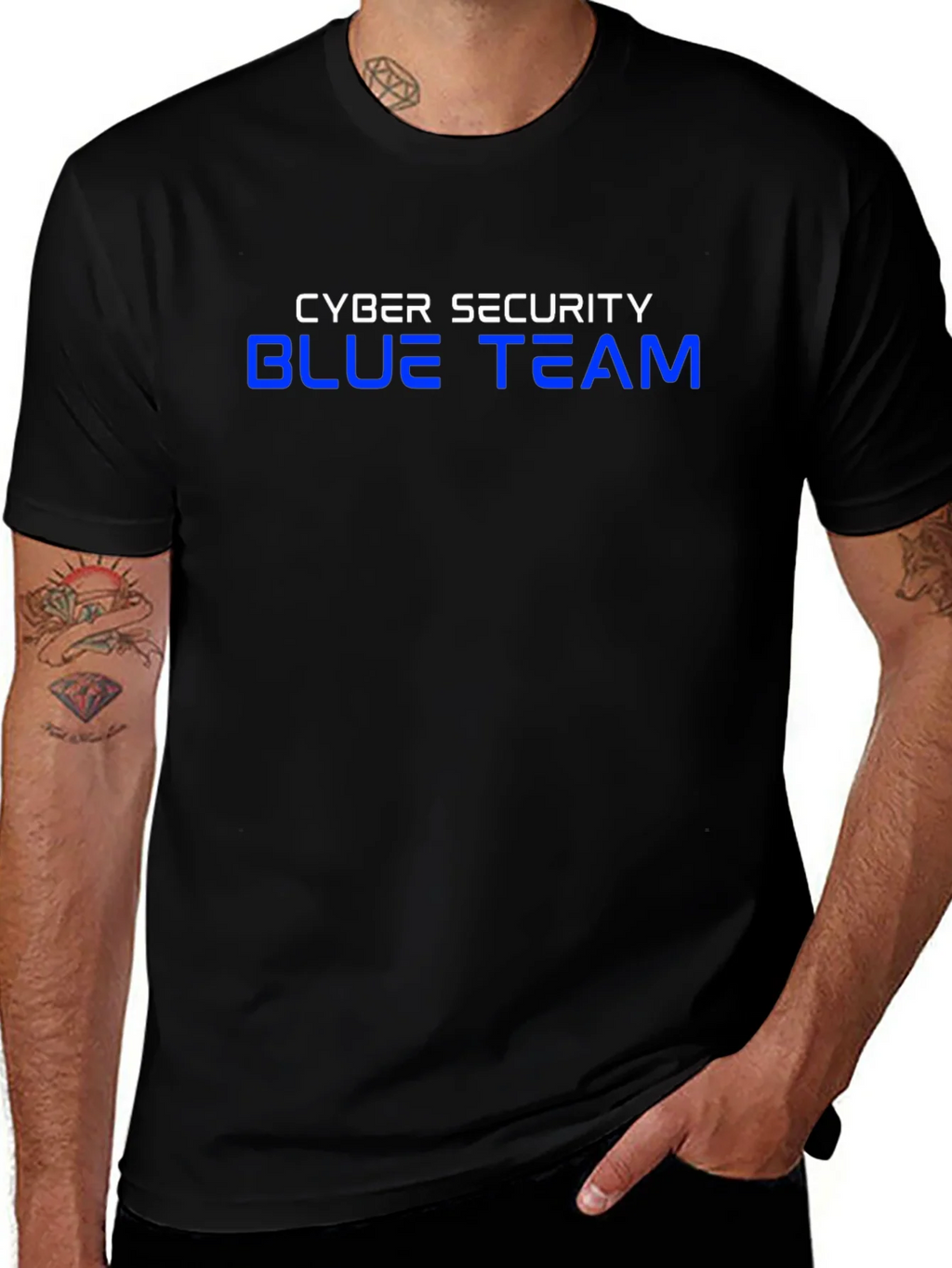 Cyber Security Blue Team Black T-Shirt