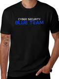 Cyber Security Blue Team Black T-Shirt