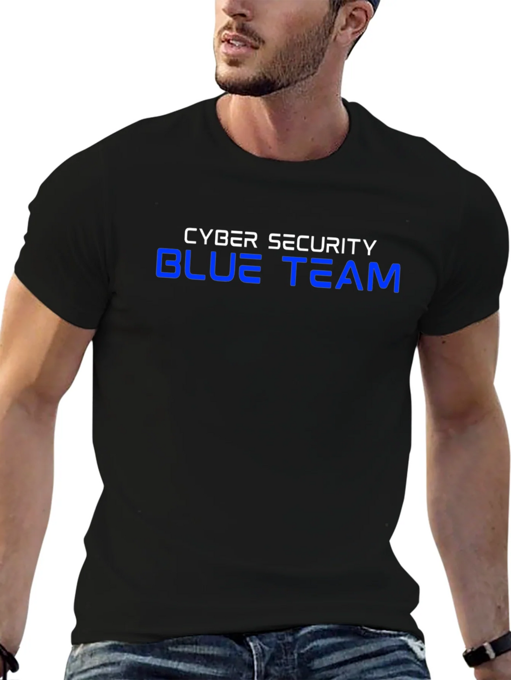 Cyber Security Blue Team Black T-Shirt