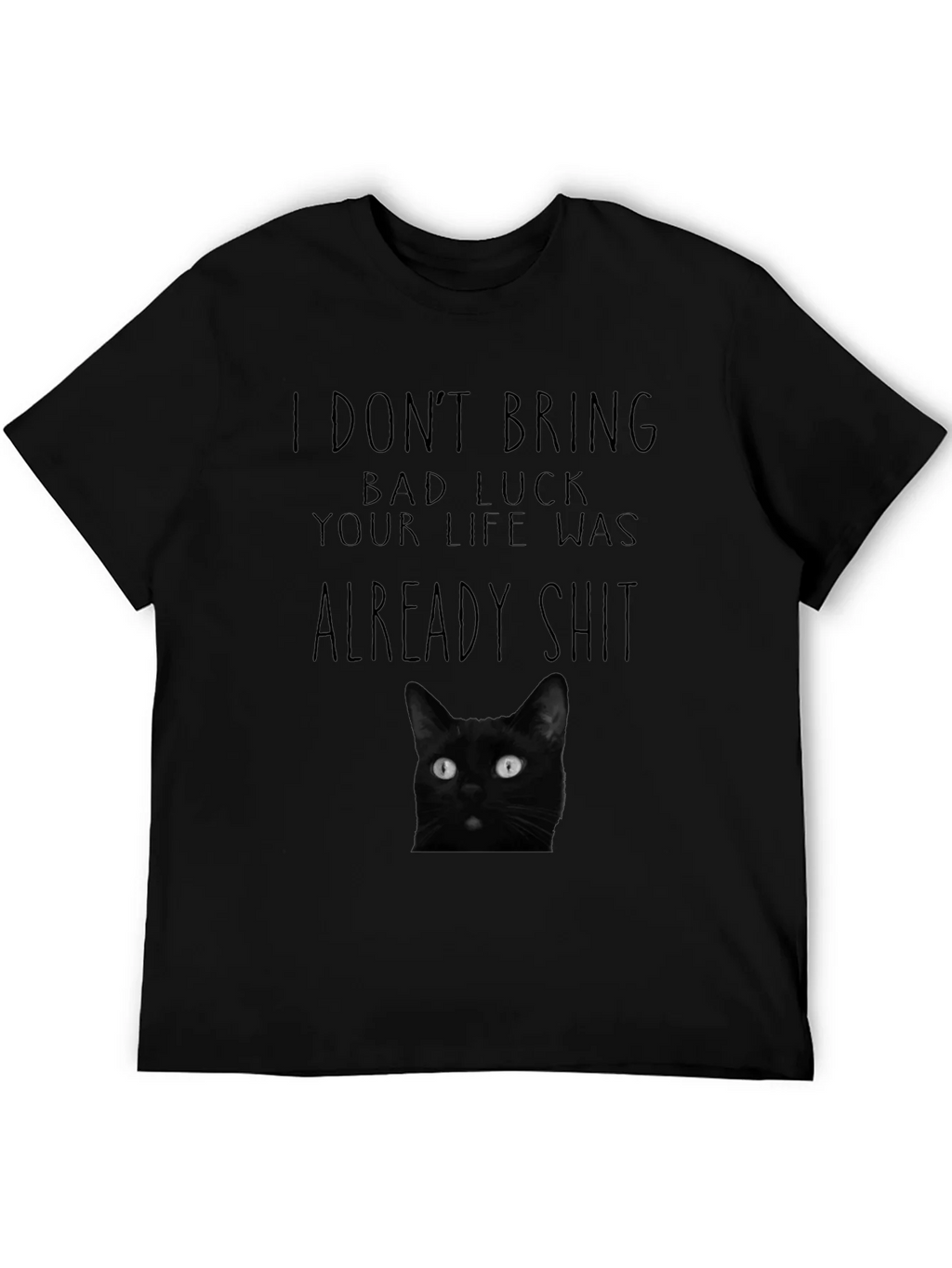 Black Cat Bad Luck Graphic Tee