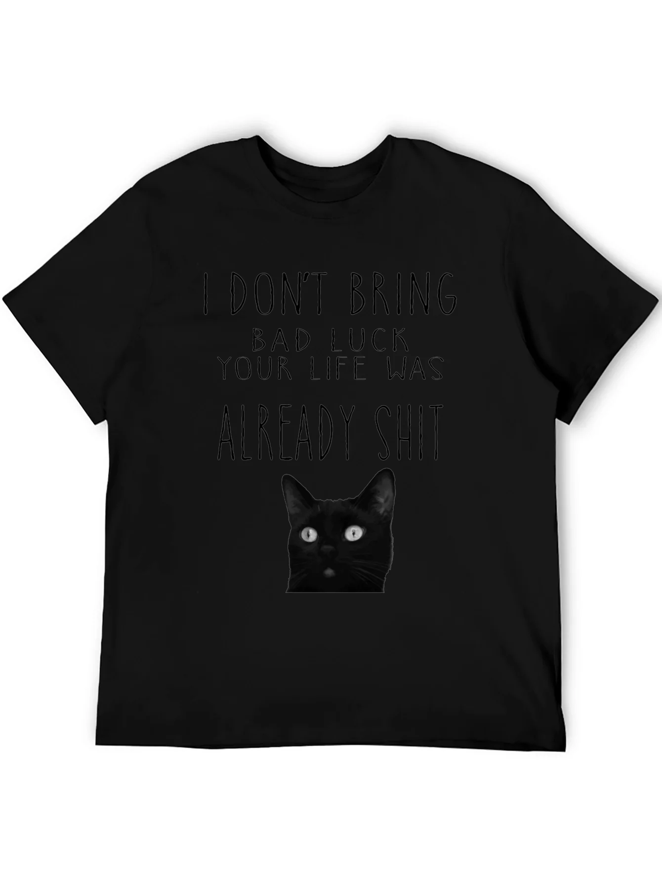 Black Cat Bad Luck Graphic Tee