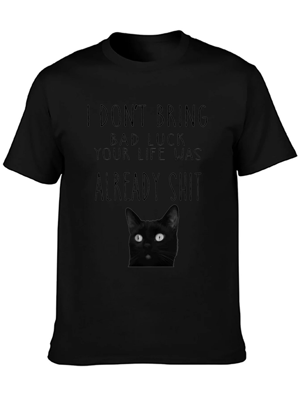 Black Cat Bad Luck Graphic Tee