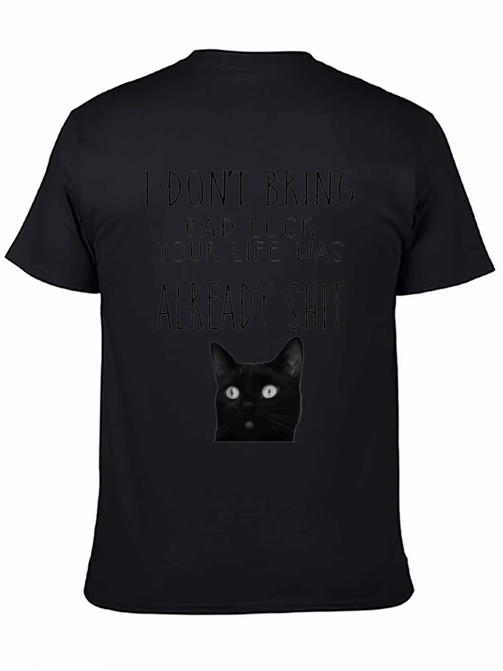 Black Cat Bad Luck Graphic Tee
