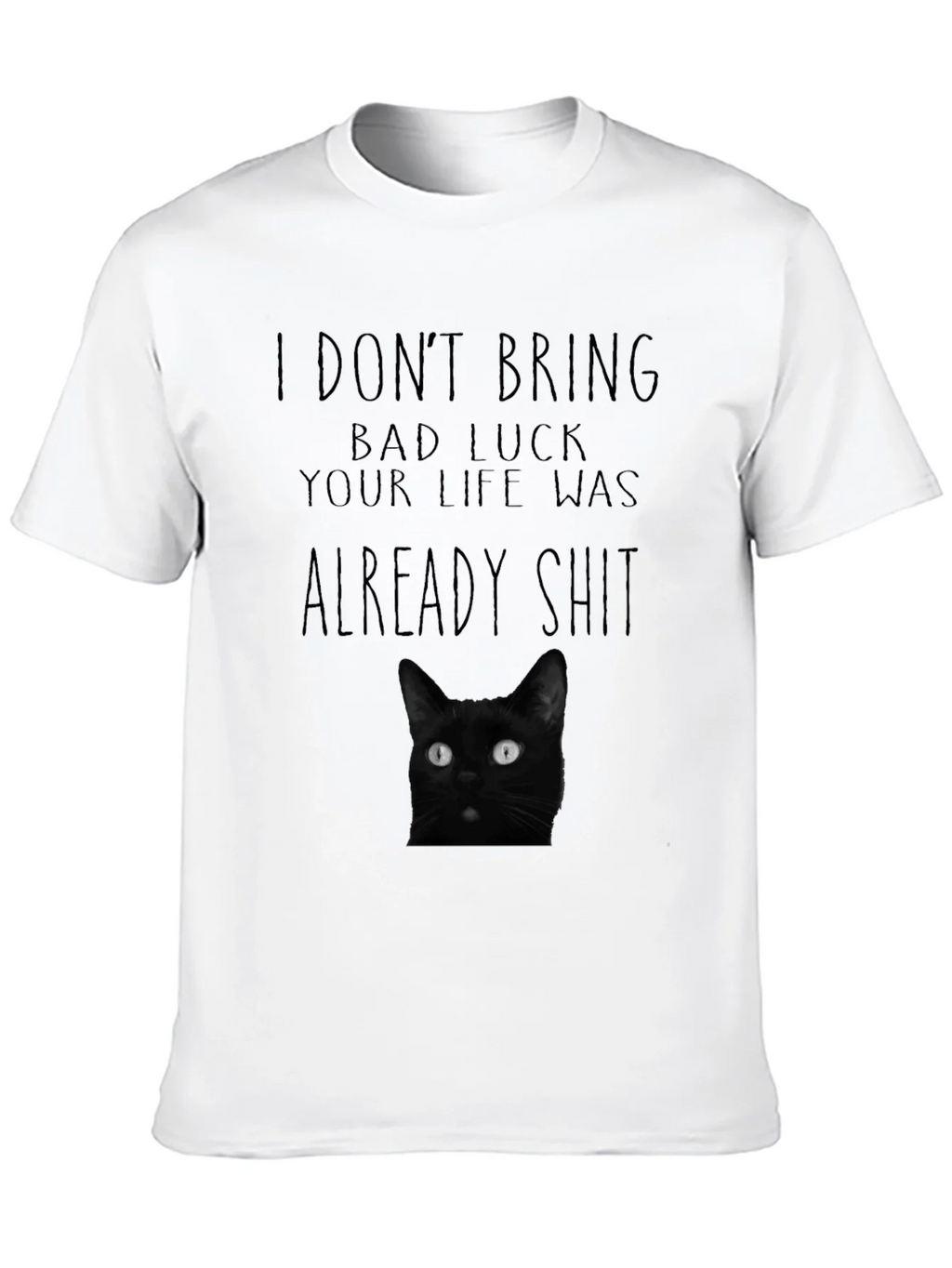 Black Cat Bad Luck Graphic Tee