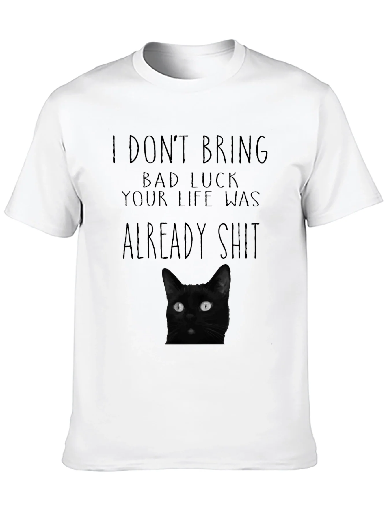 Black Cat Bad Luck Graphic Tee