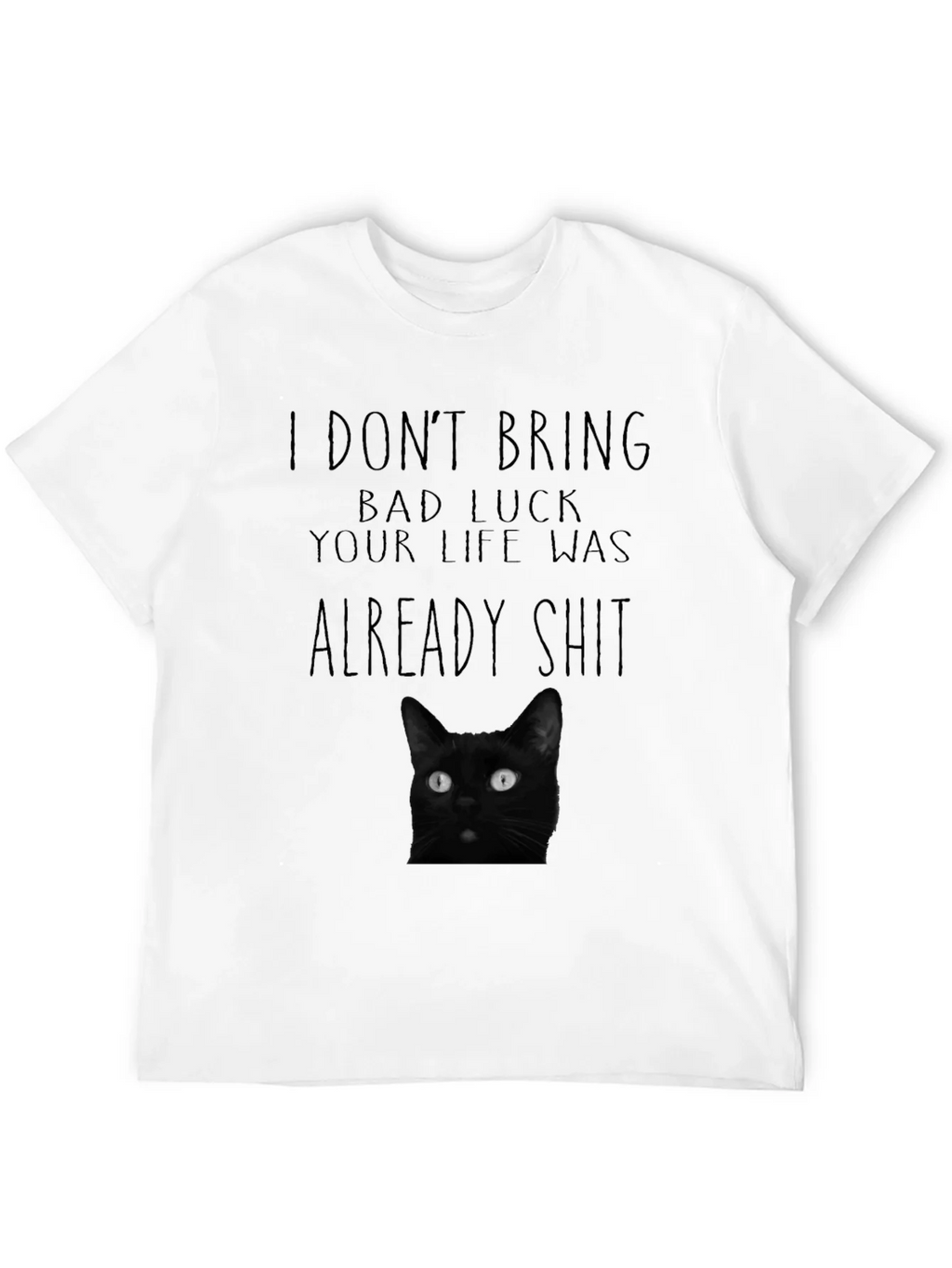 Black Cat Bad Luck Graphic Tee