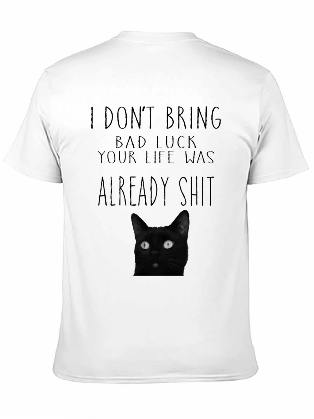 Black Cat Bad Luck Graphic Tee