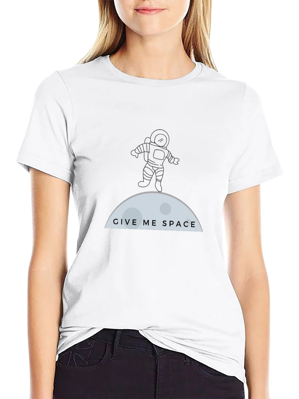 Give Me Space T-Shirt - Astronaut & Moon Graphic