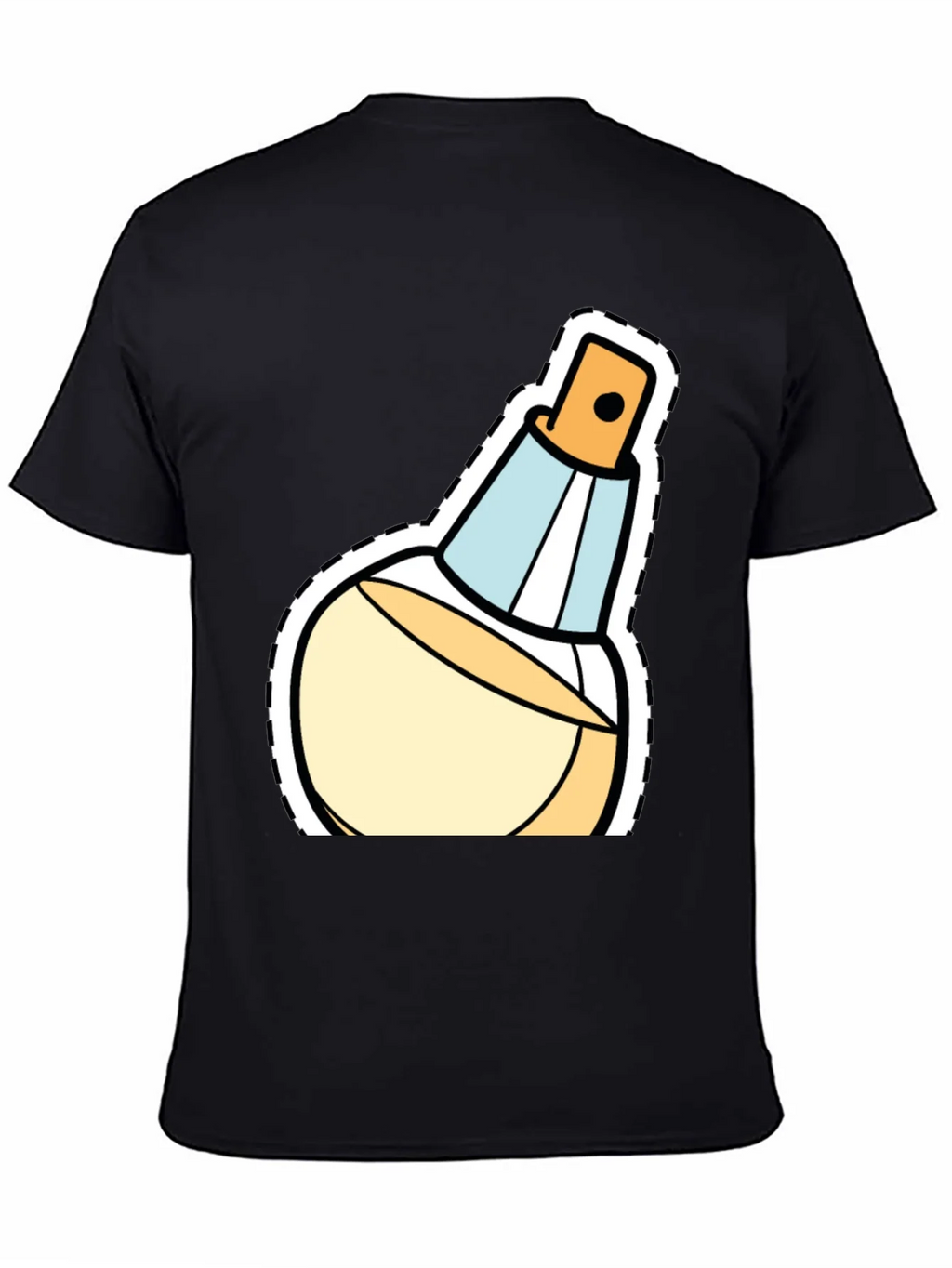 Stylish Perfume Bottle Graphic T-Shirt