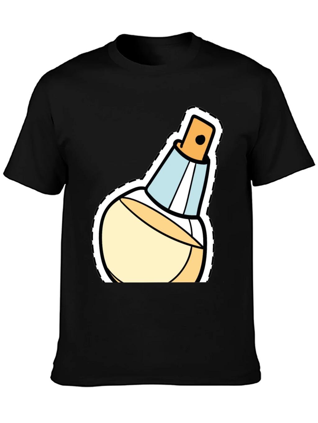Stylish Perfume Bottle Graphic T-Shirt