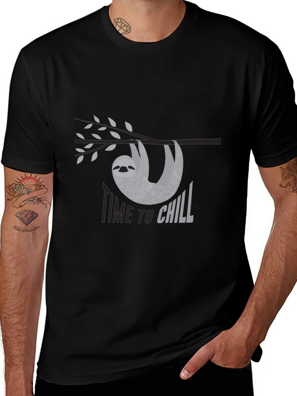 Time to Chill Sloth Graphic Tee