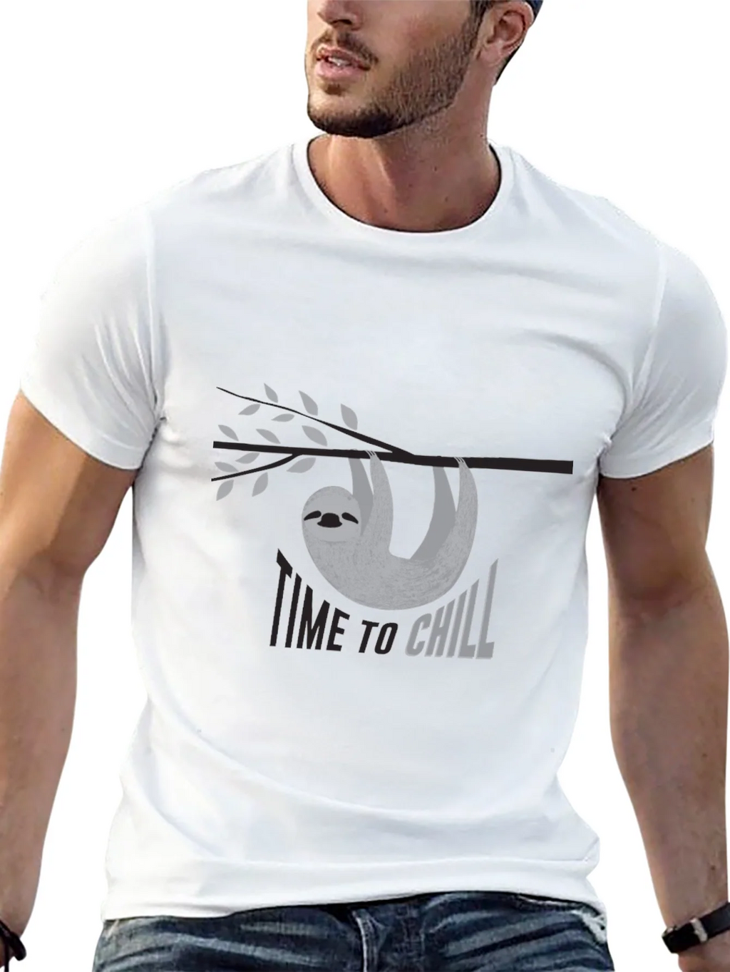 Time to Chill Sloth Graphic Tee