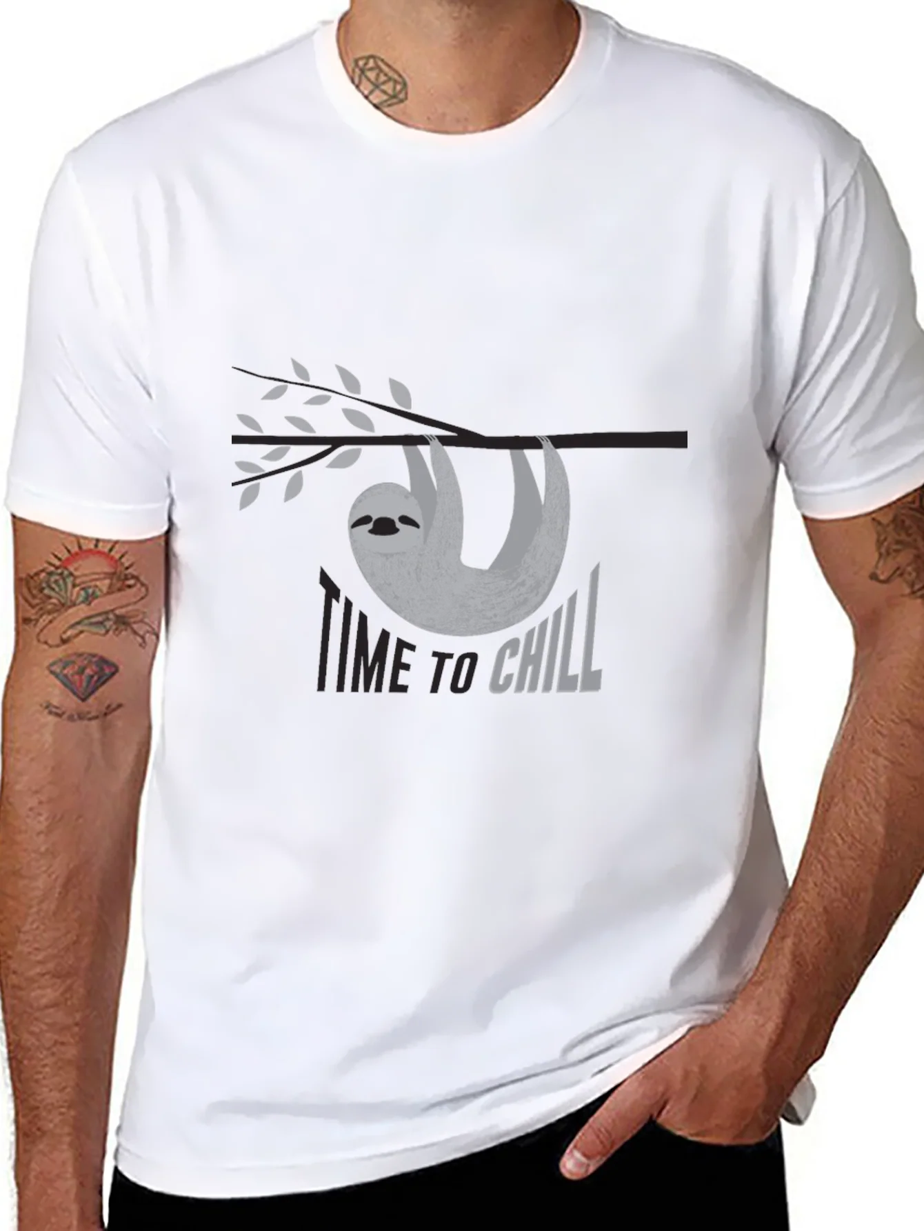 Time to Chill Sloth Graphic Tee