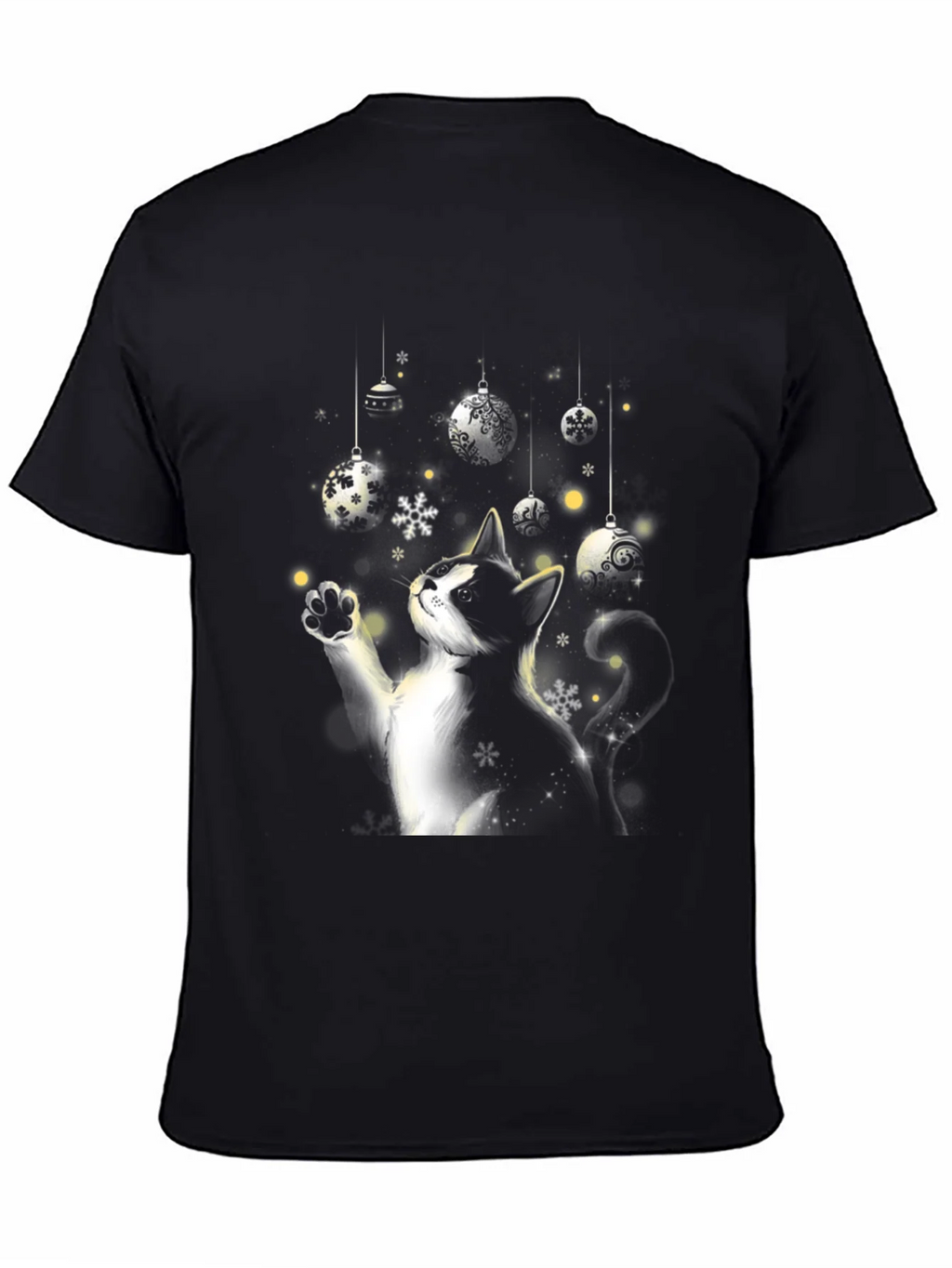 Festive Cat Christmas Ornament T-Shirt