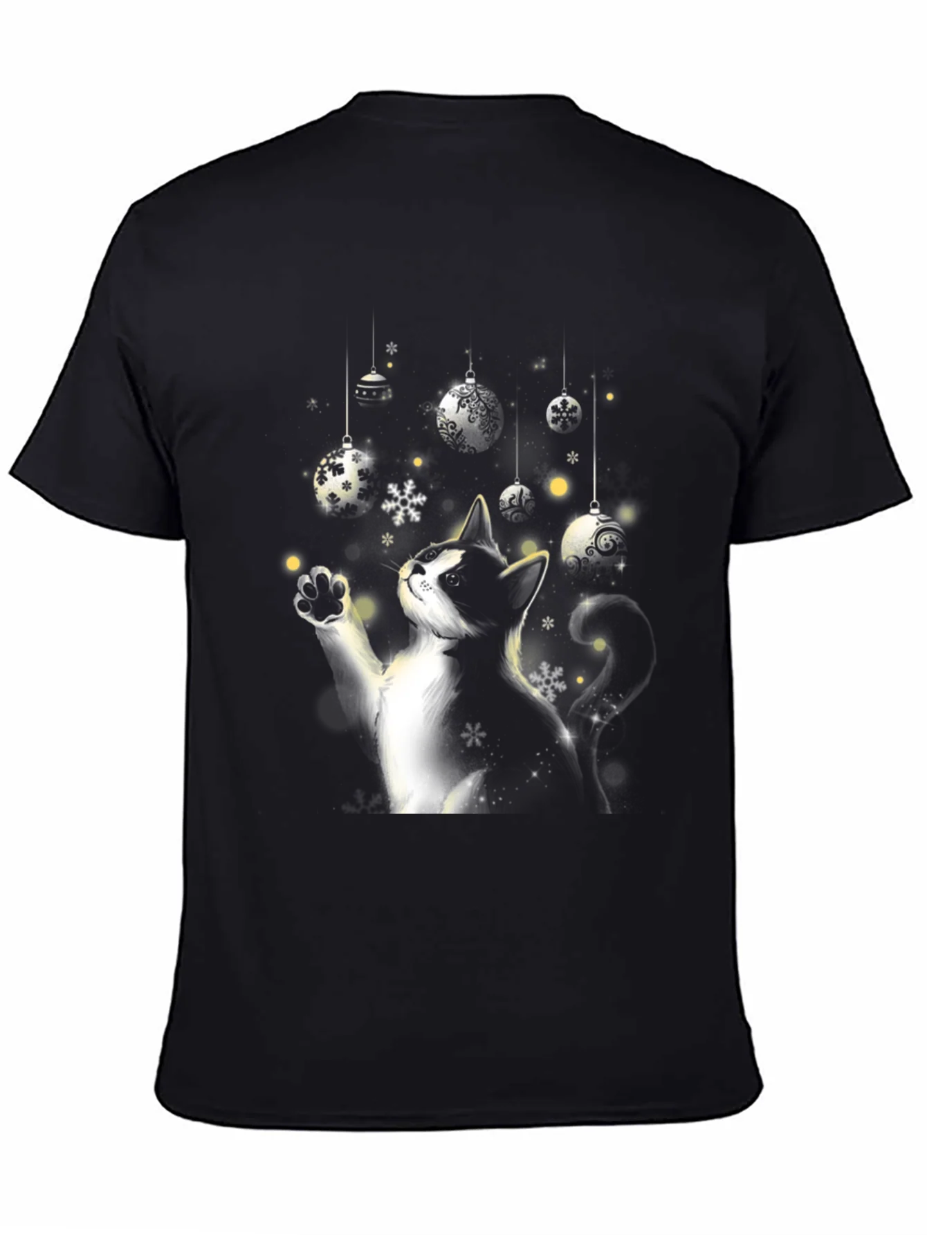 Festive Cat Christmas Ornament T-Shirt