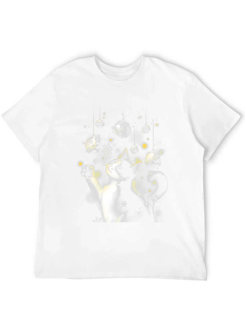 Festive Cat Christmas Ornament T-Shirt