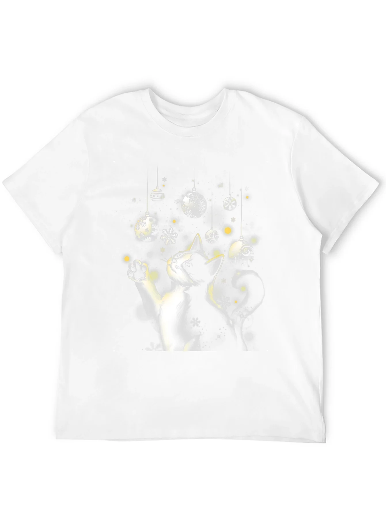 Festive Cat Christmas Ornament T-Shirt