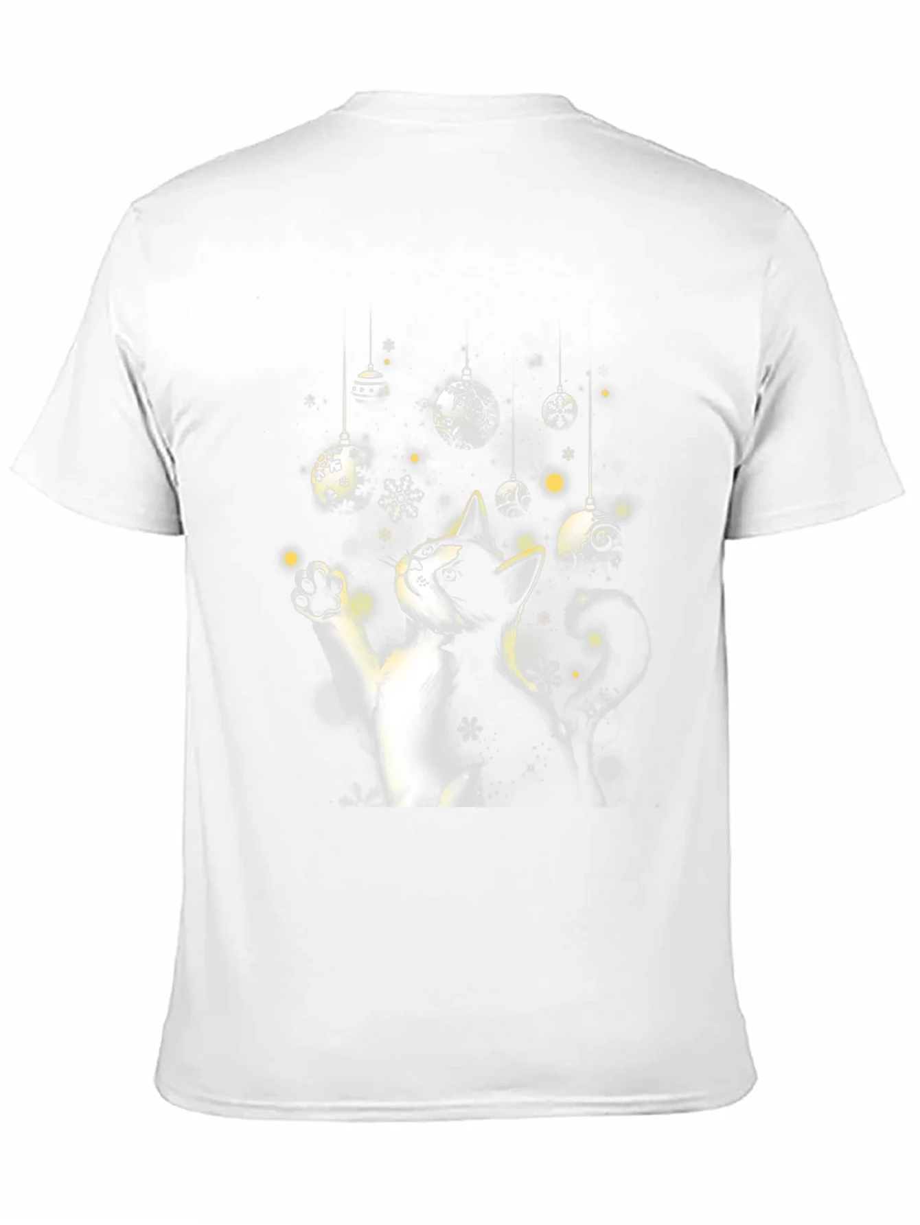 Festive Cat Christmas Ornament T-Shirt