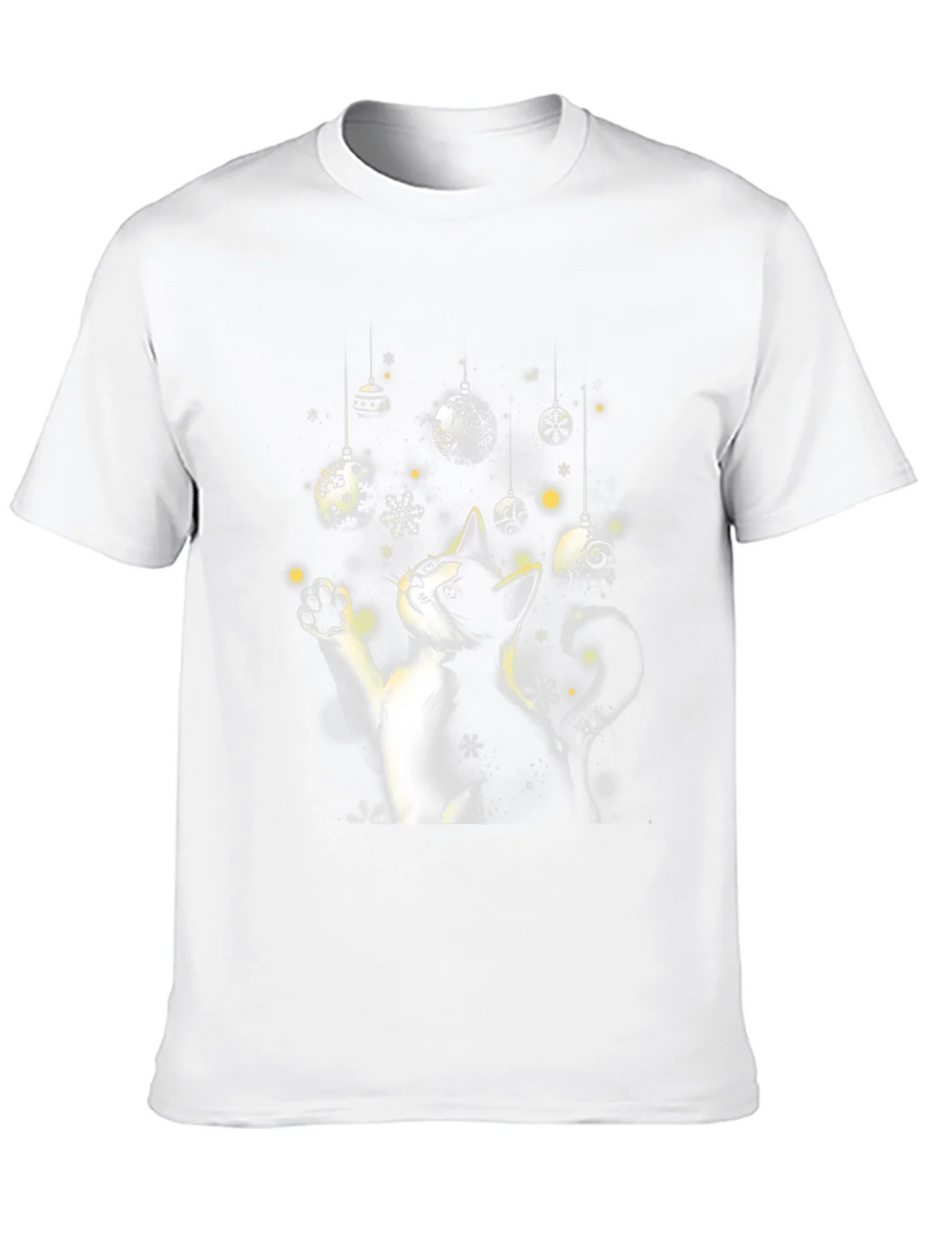 Festive Cat Christmas Ornament T-Shirt
