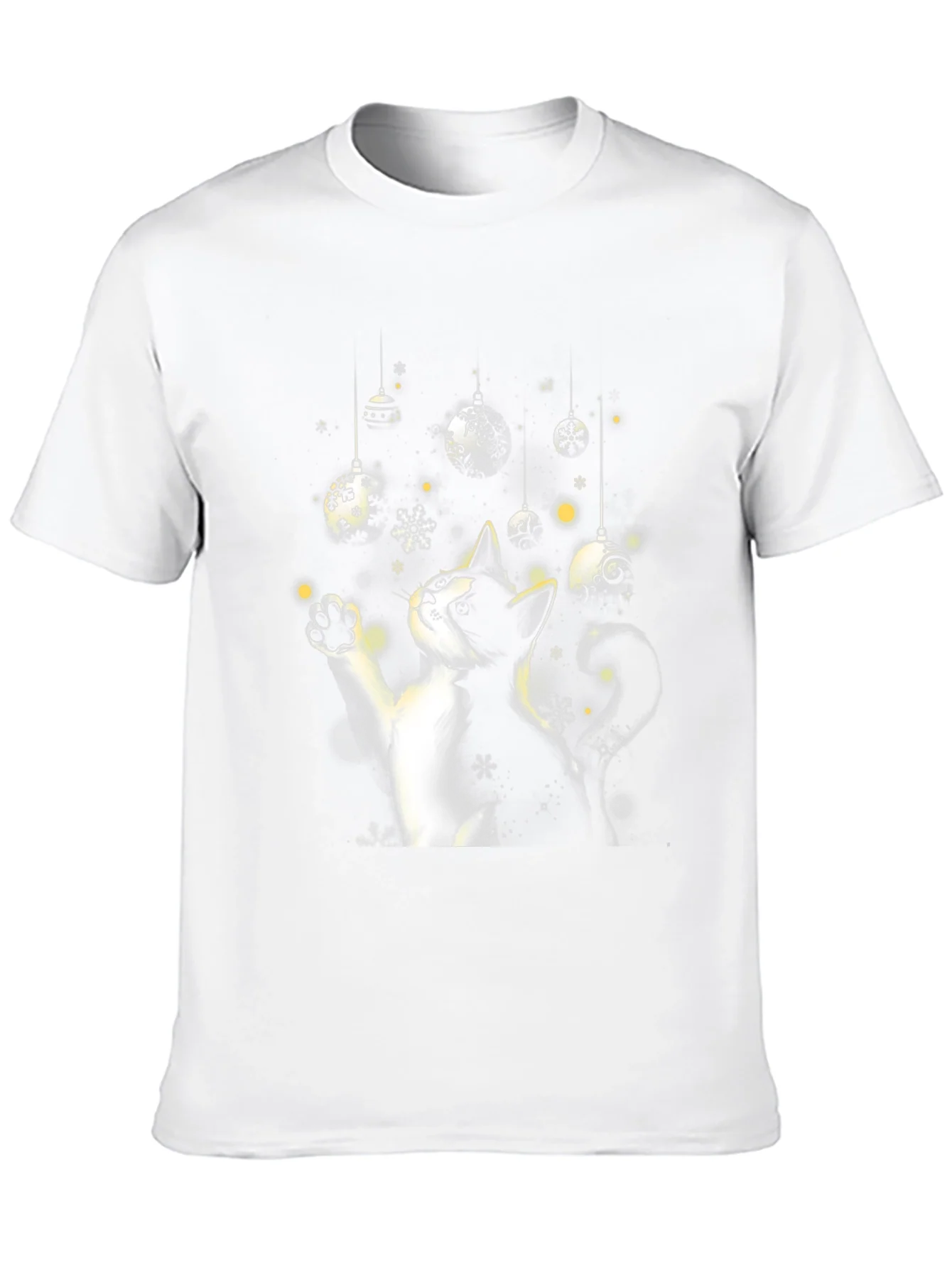 Festive Cat Christmas Ornament T-Shirt