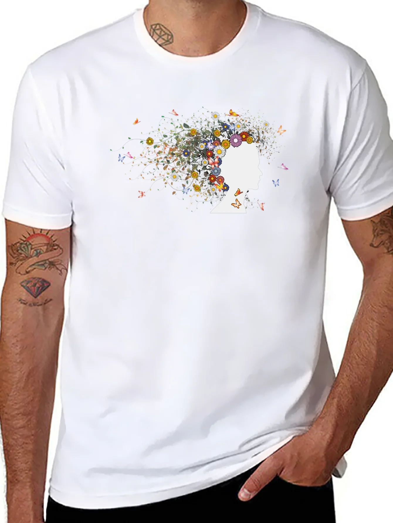 Floral Mind T-Shirt - Nature Inspired Graphic Tee