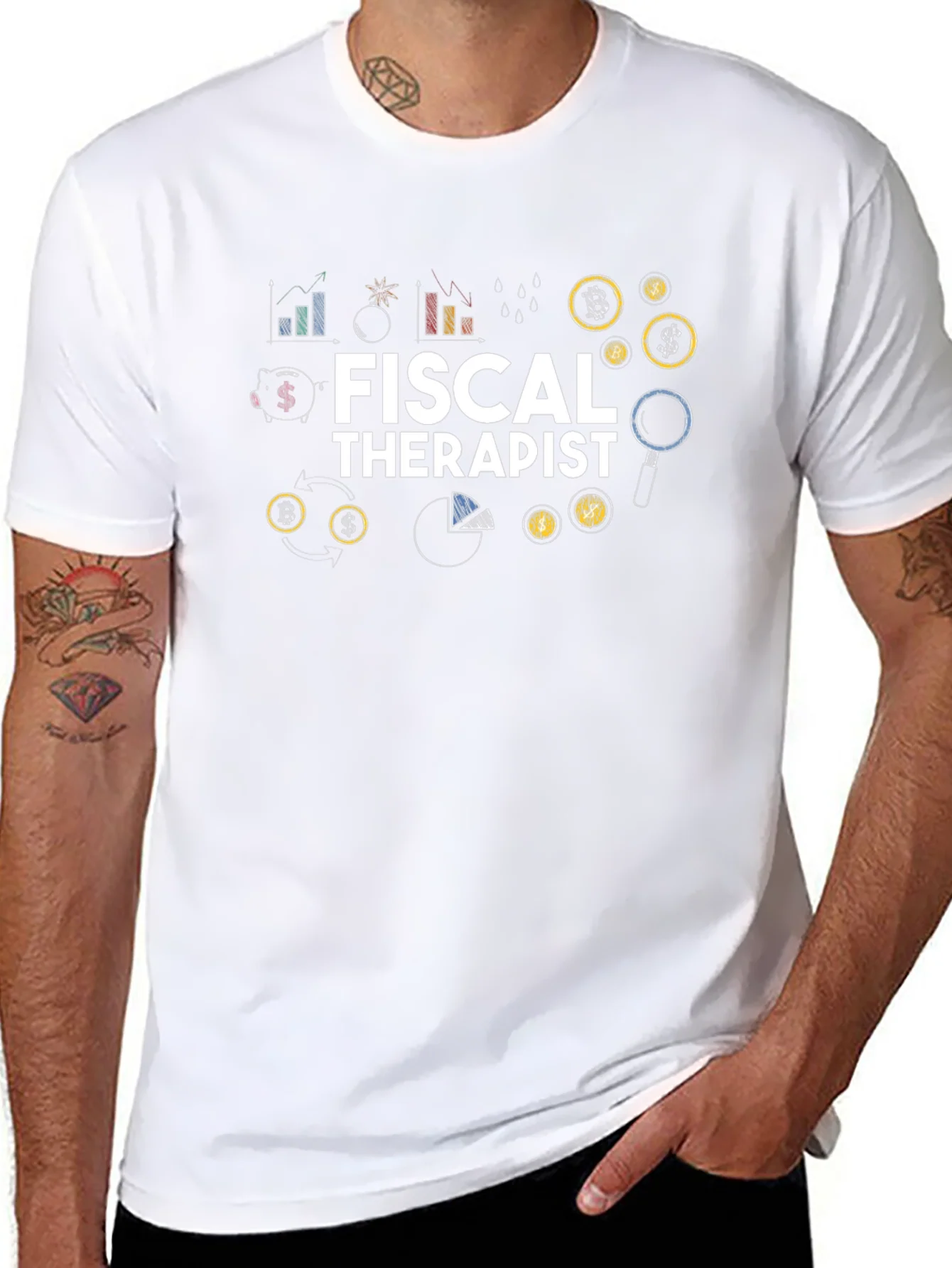 Fiscal Therapist Black Graphic T-Shirt