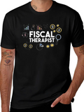 Fiscal Therapist Black Graphic T-Shirt