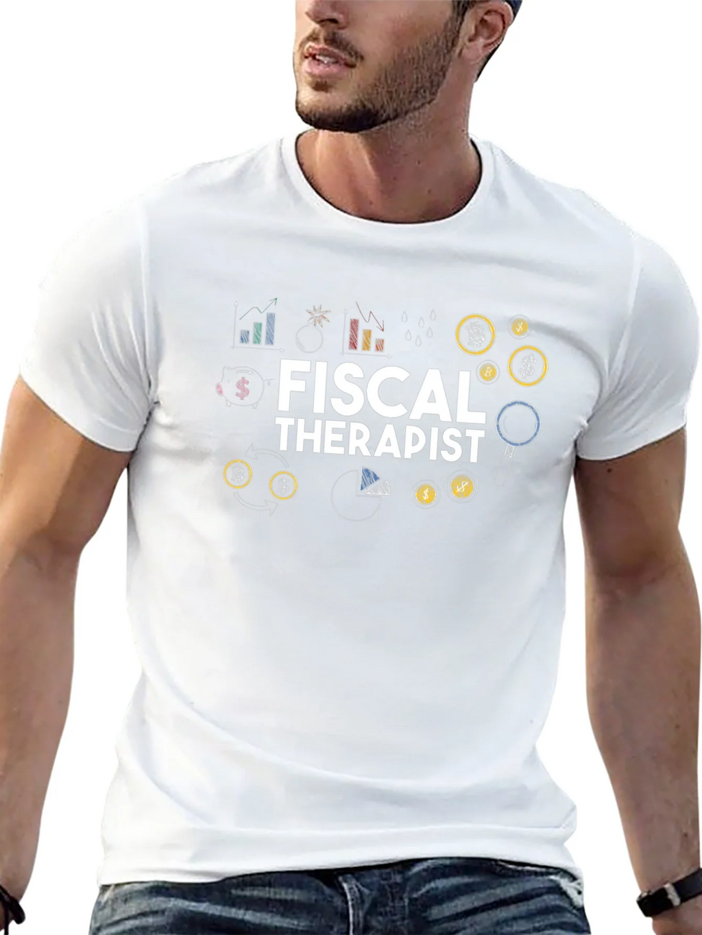 Fiscal Therapist Black Graphic T-Shirt