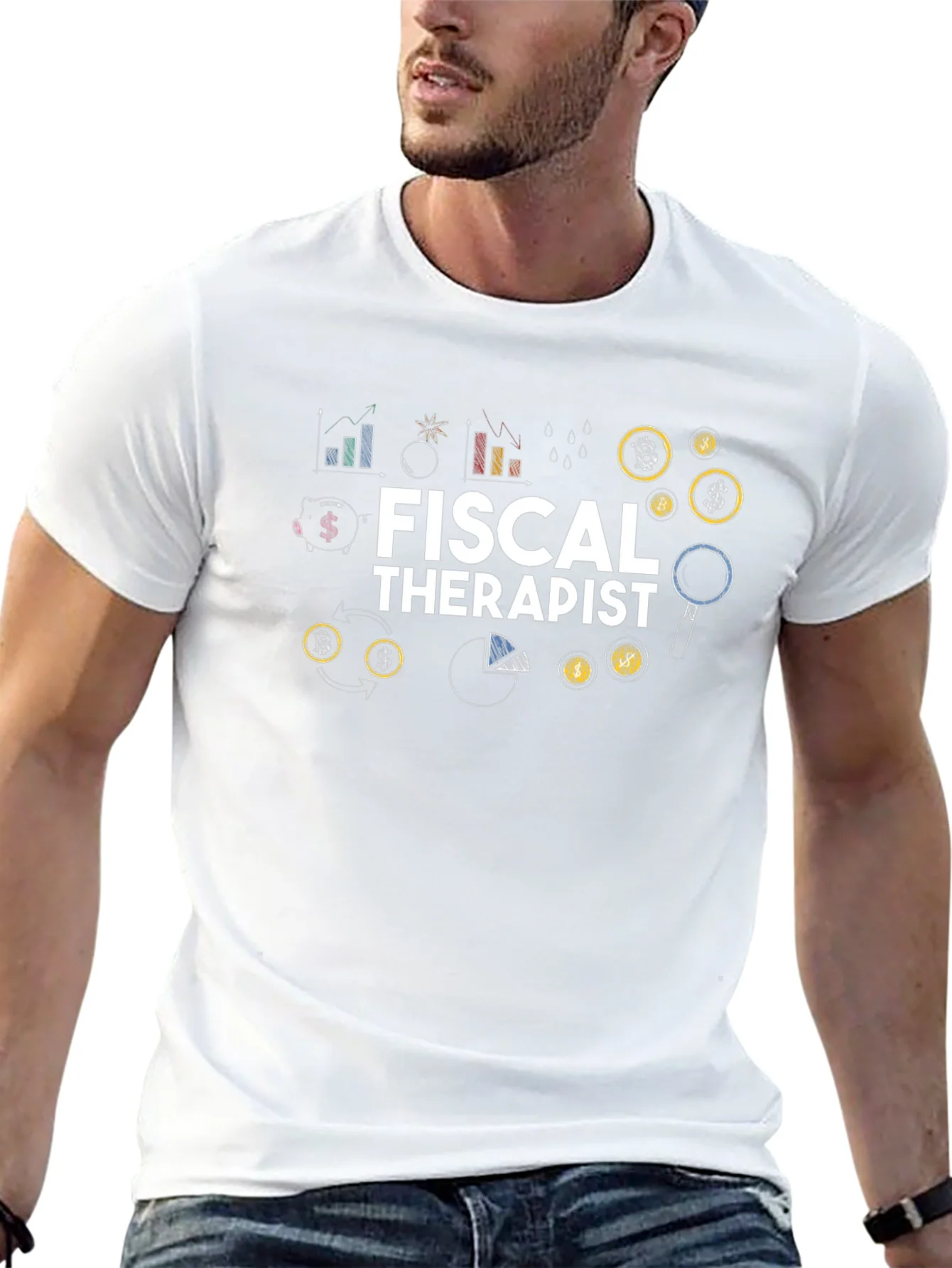 Fiscal Therapist Black Graphic T-Shirt