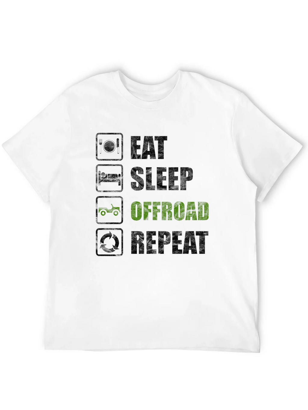 Eat Sleep Offroad Repeat Black T-Shirt