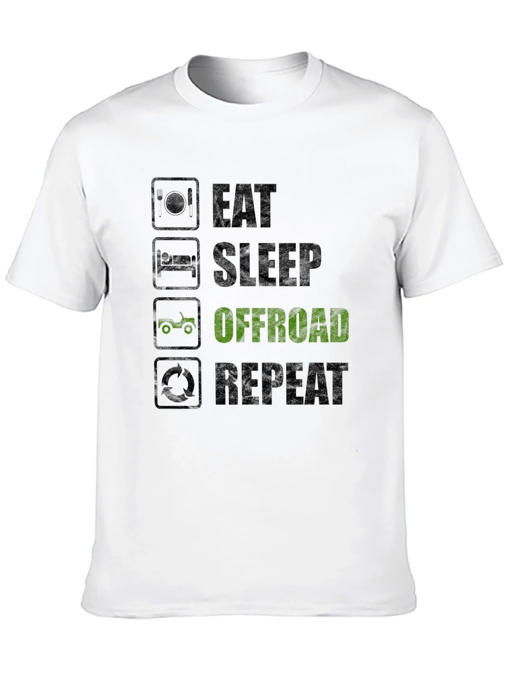 Eat Sleep Offroad Repeat Black T-Shirt