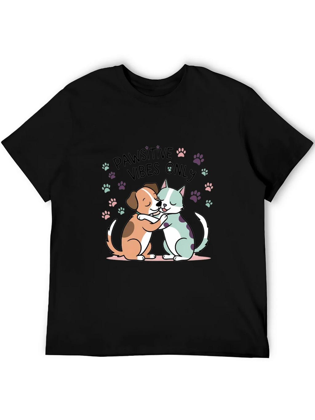 Pawsitive Vibes Only Graphic Tee