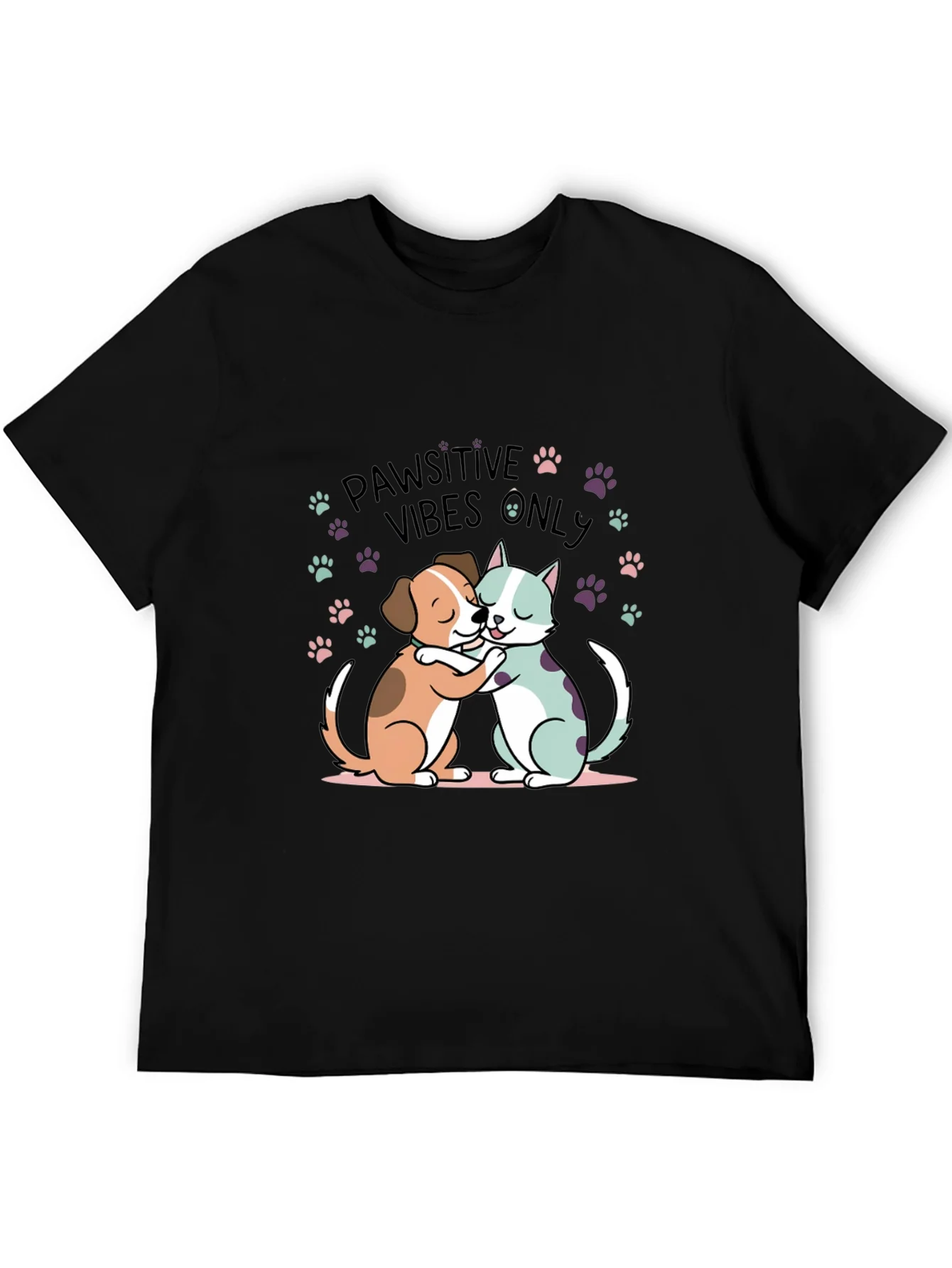 Pawsitive Vibes Only Graphic Tee