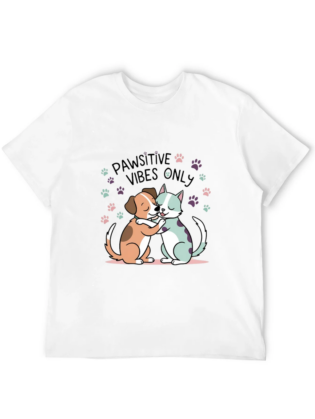 Pawsitive Vibes Only Graphic Tee