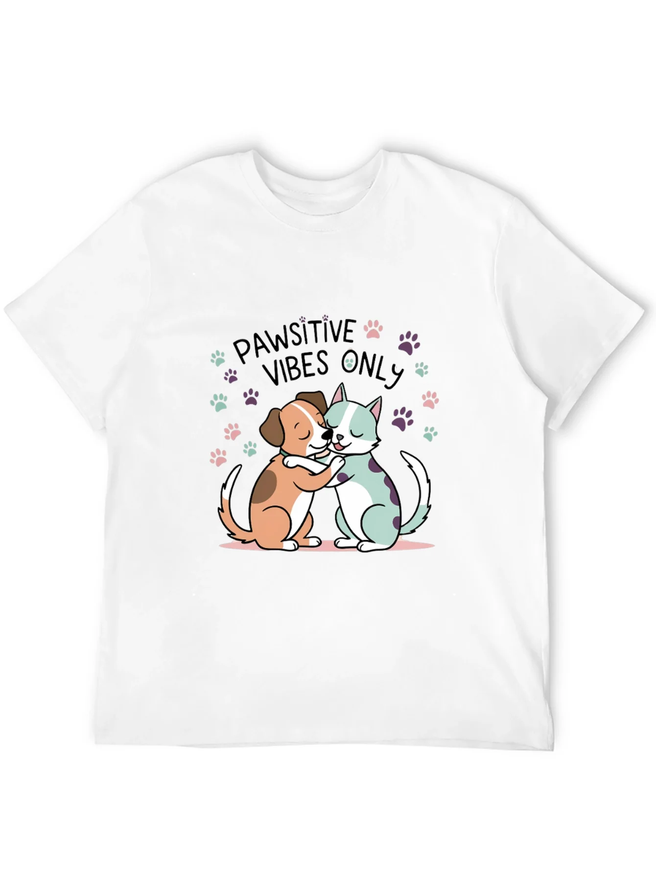 Pawsitive Vibes Only Graphic Tee