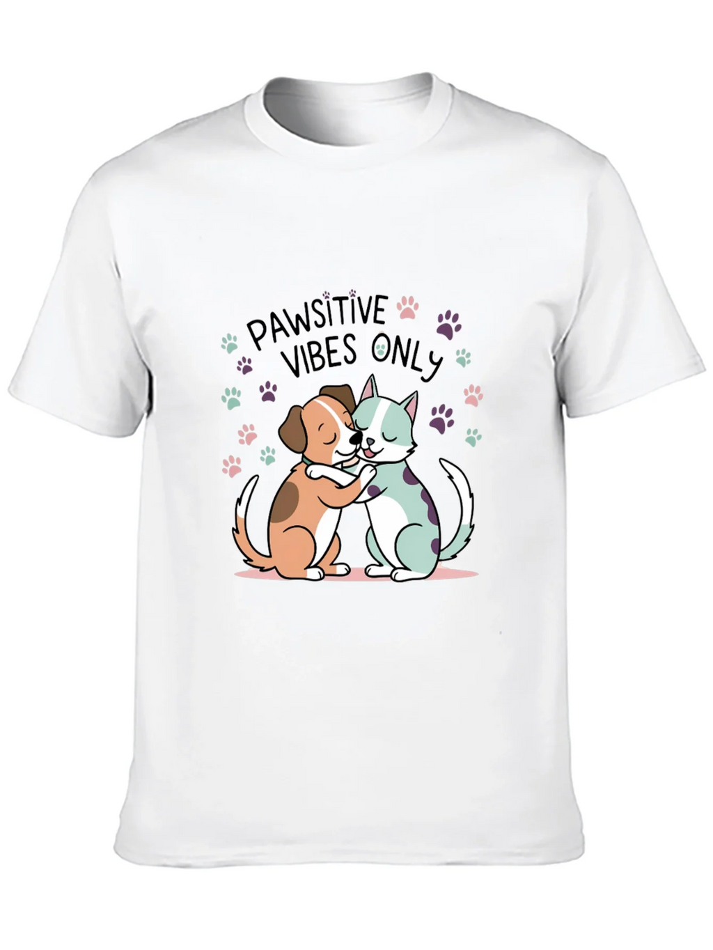 Pawsitive Vibes Only Graphic Tee